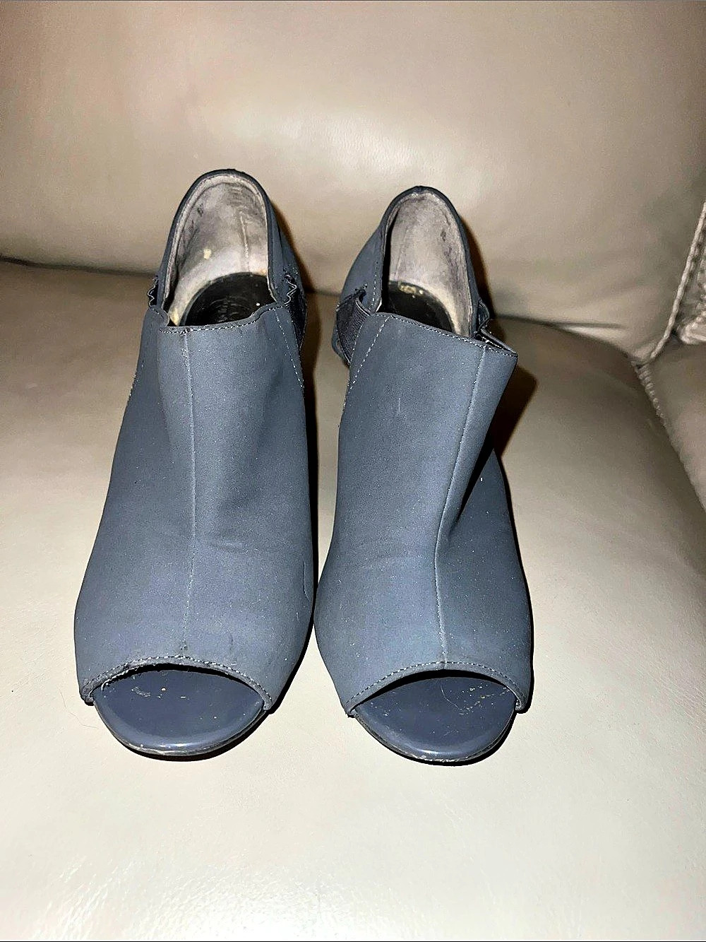 Life Stride Open Toe Heels in Grey